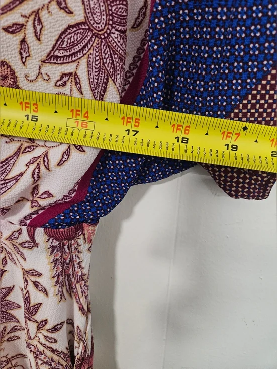 Nwt Lauren Ralph Lauren Floral V-Neck Handkerchief Hem - Picture 6 of 8